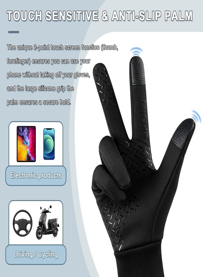 Leuceiy Winter Gloves for Men Women Anti Slip and Warm Touch Screen,Sports Driving Daily Work for Cold Weather Mens Winter Gloves - Image 3